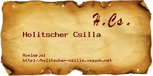 Holitscher Csilla névjegykártya